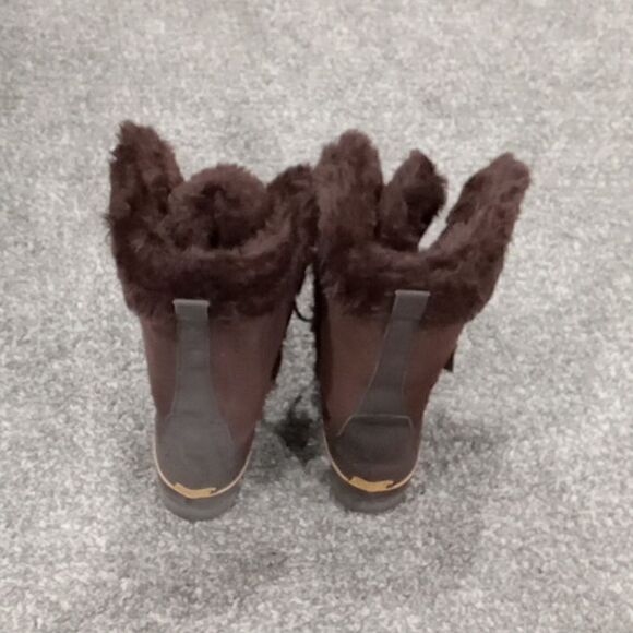 Khombu woman's Nordic boot brown suede and faux fur Costco item #744065 size 8M - Picture 5 of 5